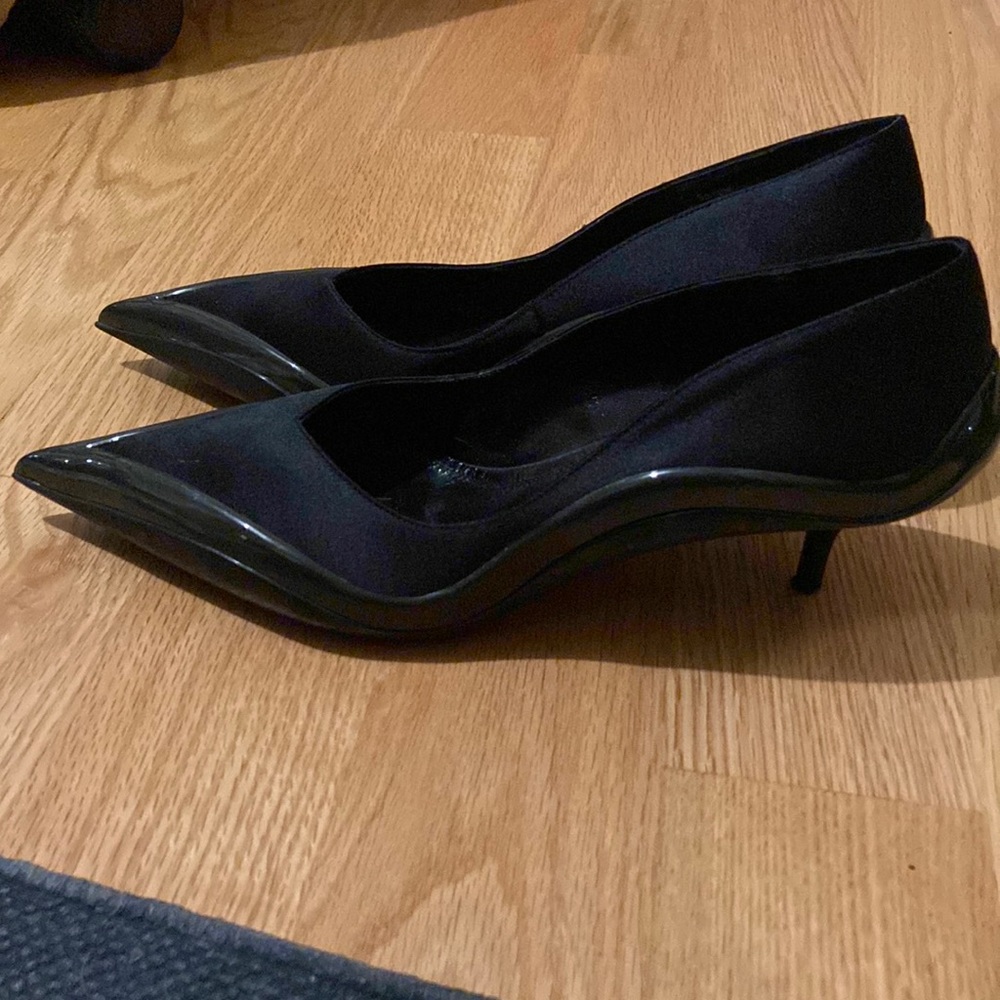 Calvin Klein 205W39NYC Black Kitten Heel Pump
